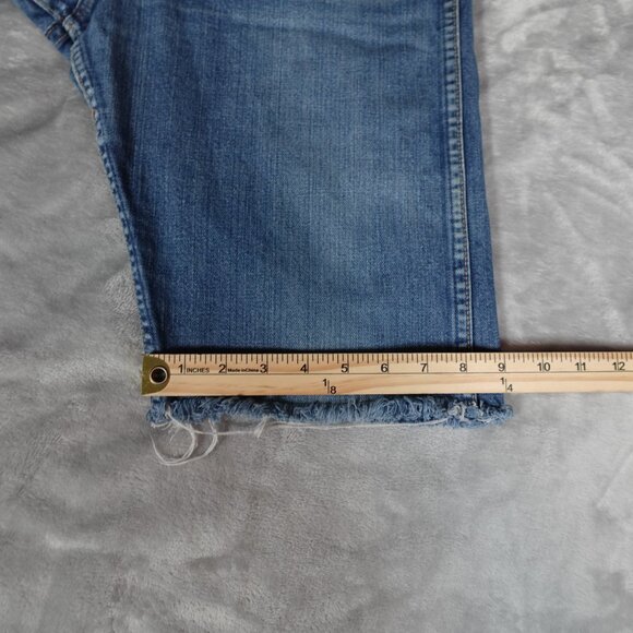 Vintage Wrangler Denim Cut Off Shorts Mens 34 (Fits 32x11) Western USA Made 60s - Picture 11 of 12